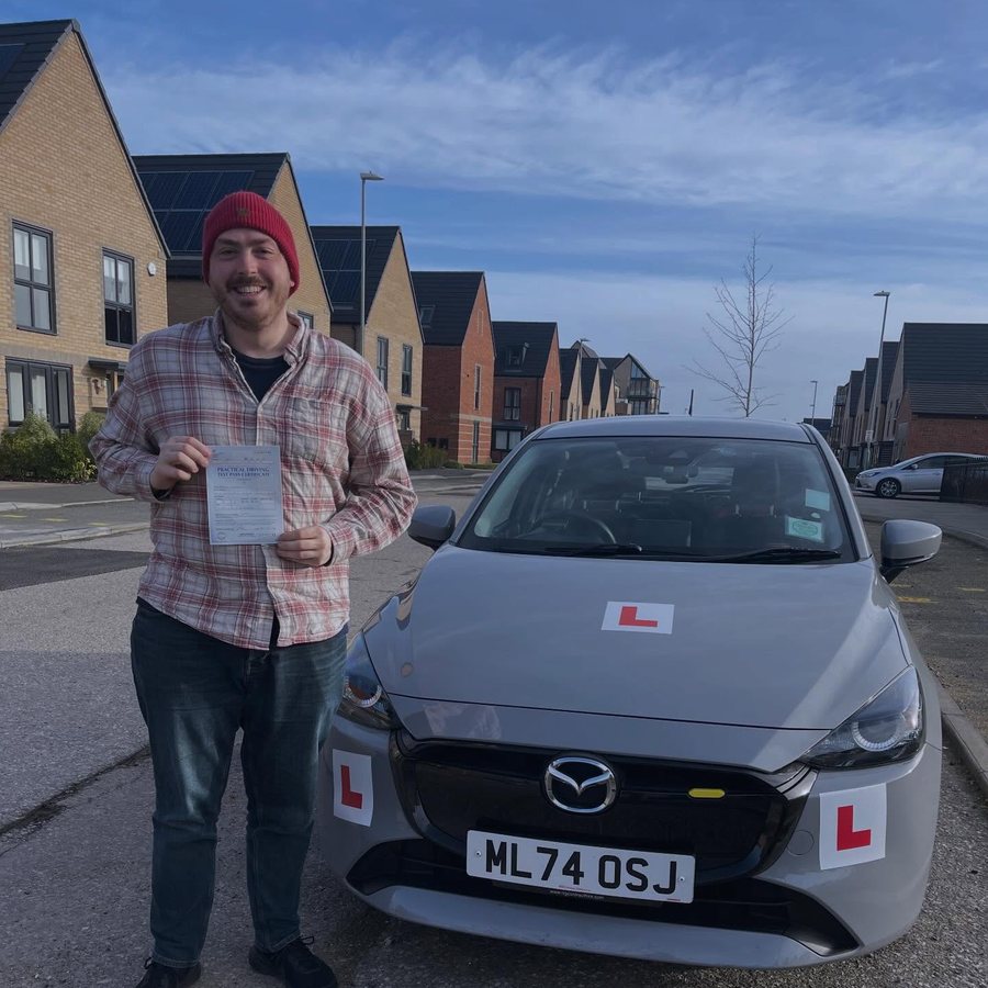 Passed with flying colours — learner driver with Local Instructors in Cambridgeshire